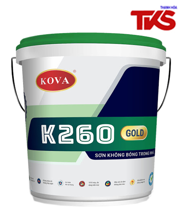 Sơn Kova K260 không bóng trong nhà