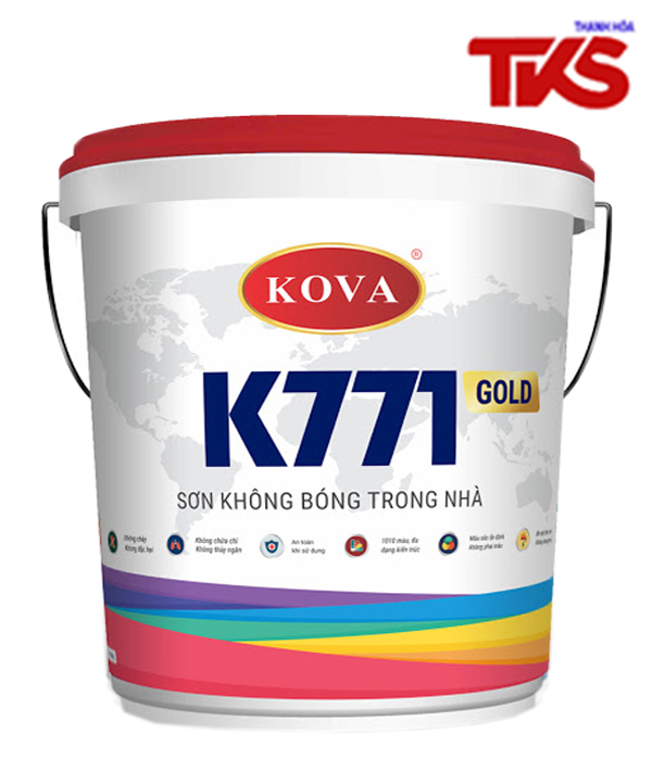 Sơn Kova K771 không bóng trong nhà