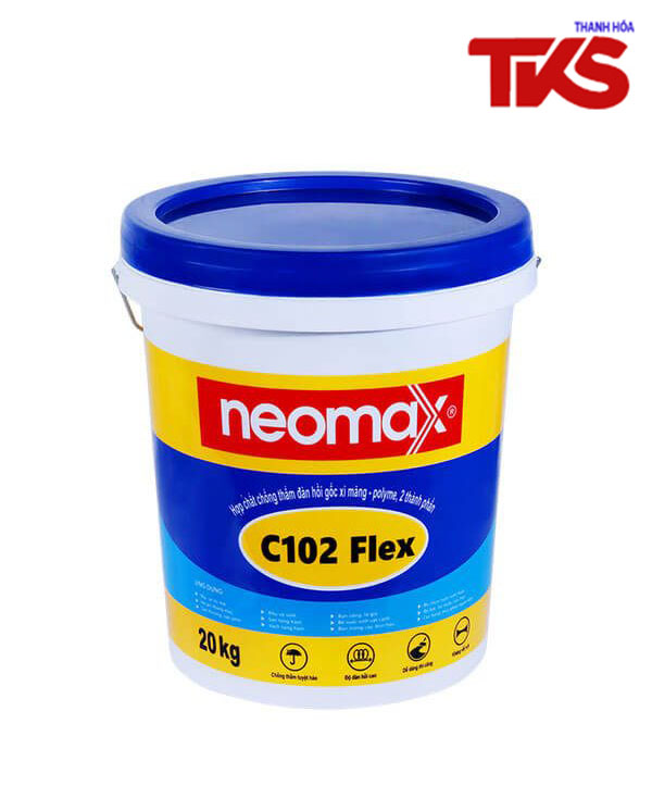 neomax-c120-flex Hợp chất chống thấm đàn hồi gốc xi măng Neomax-C102 Flex