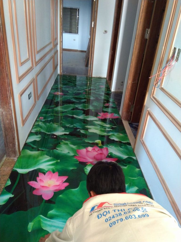 thi công sơn sàn 3D