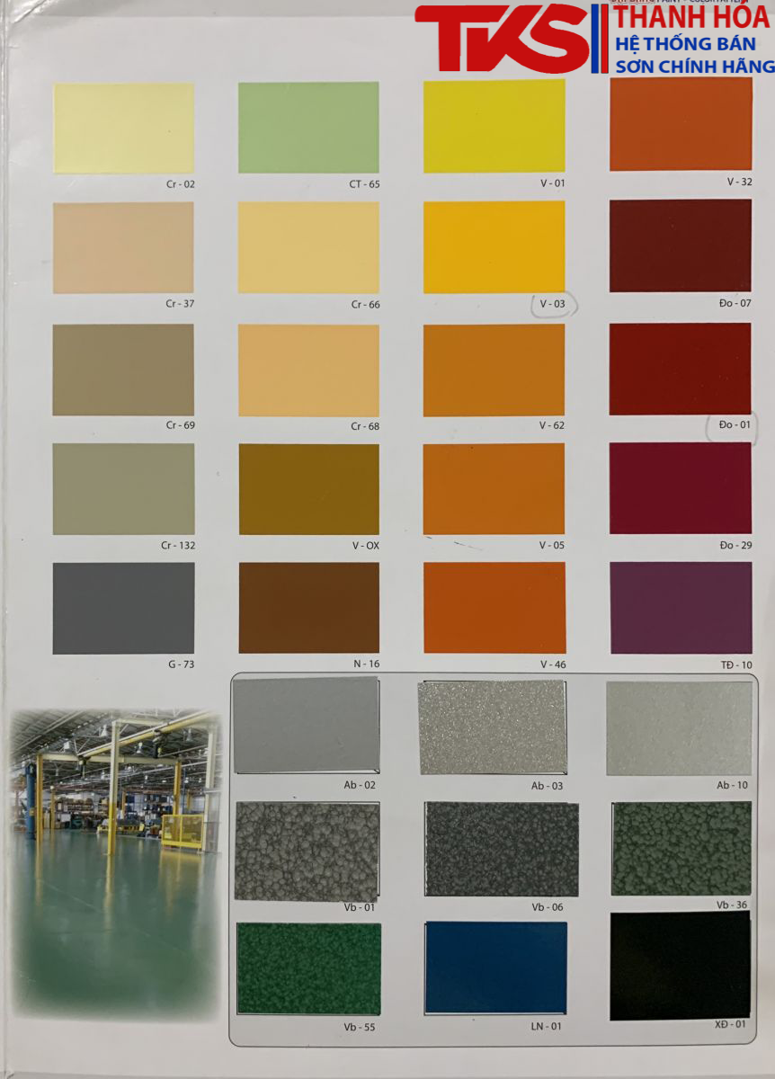 Màu sắc sơn mạ kẽm Đại Bàng