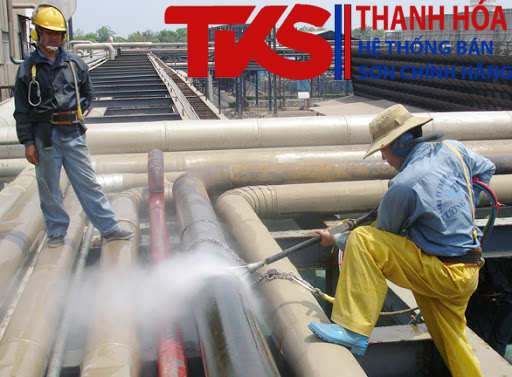 Chuẩn bị bề mặt sắt thép cần sơn