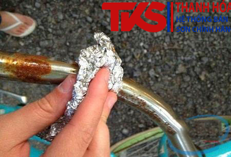 Cách tẩy sơn mạ kẽm