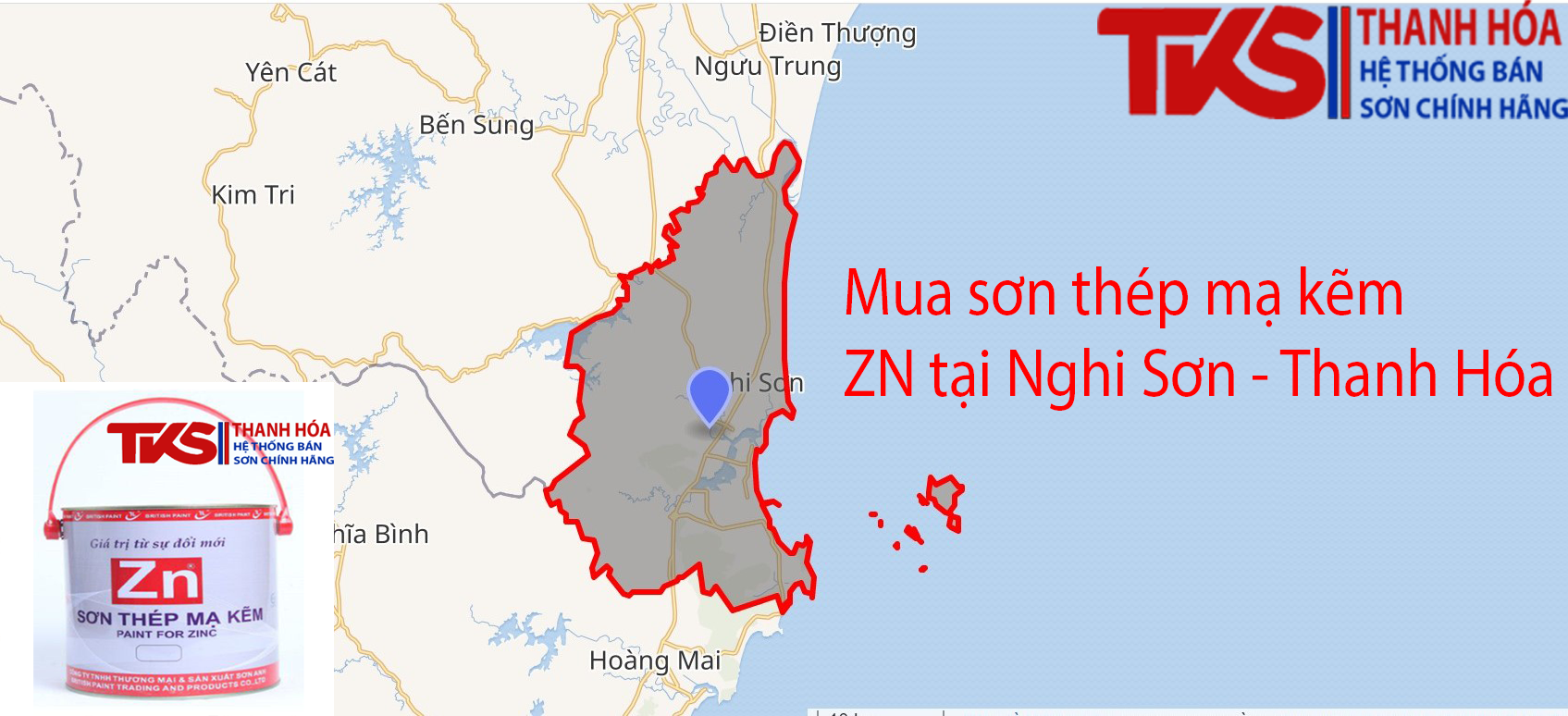 Mua sơn thép mạ kẽm ZN tại Nghi Sơn - Thanh Hóa