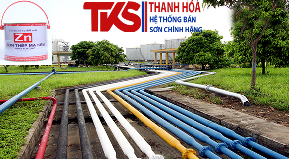 Sản phẩm được thi công với sơn thép mạ kẽm
