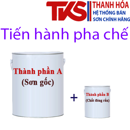 Tiến hành pha chế sơn mạ kẽm