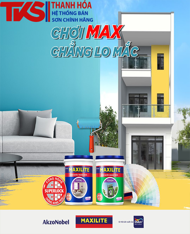 Dùng sơn Maxilite chẳng lo bị mắc