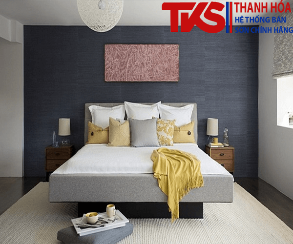 Phối màu sơn trang trí tường, trần, sàn chung tông màu
