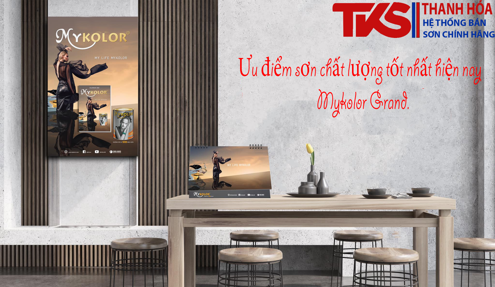 Ưu điểm sơn chất lượng nhất hiện nay Mykolor Grand