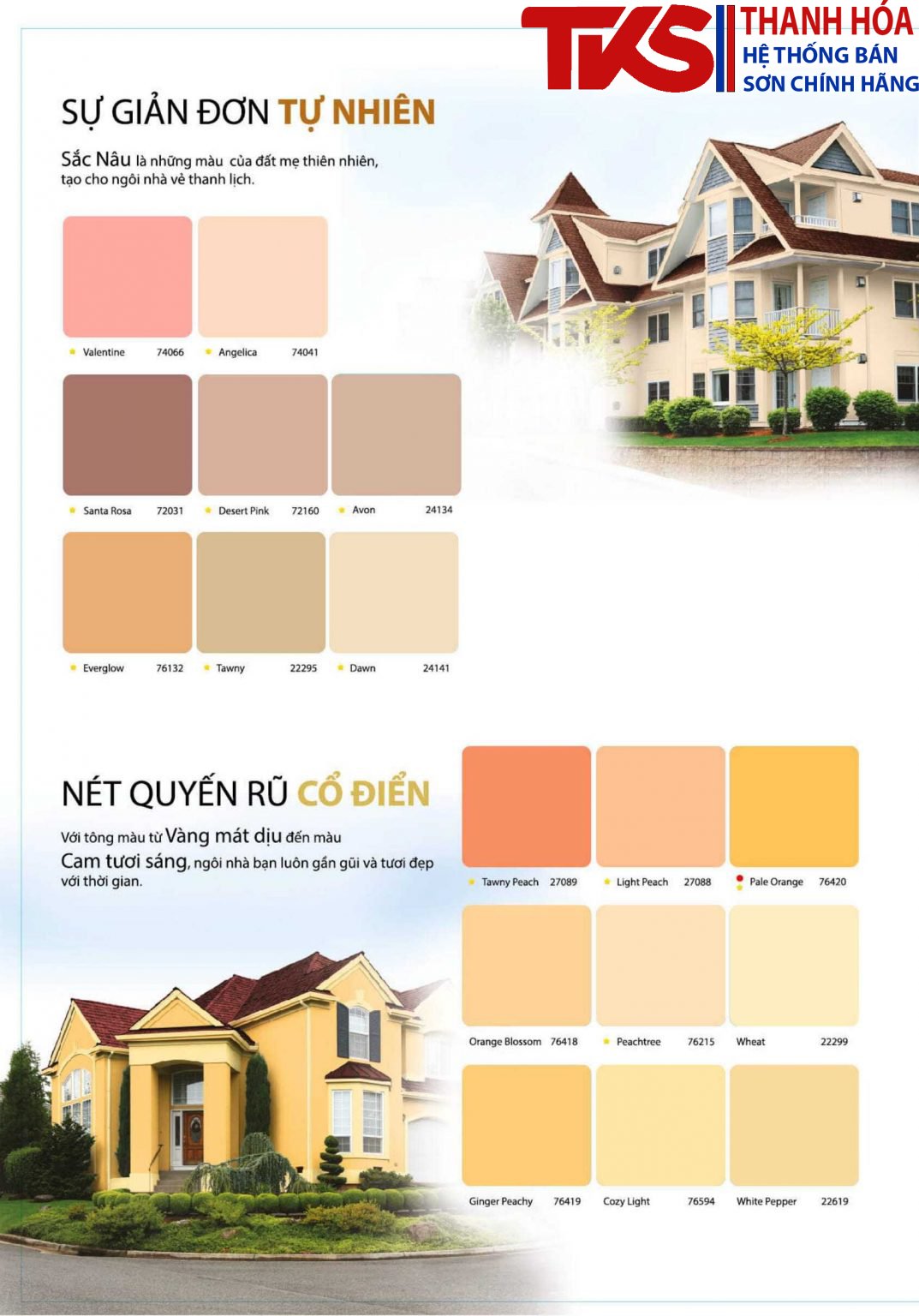Bảng màu sơn Dulux