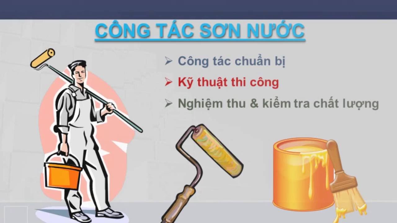 Tiến hành thi công sơn nước
